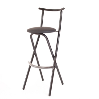 Black folding stool