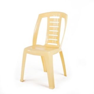 Yellow resin chair