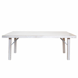 White pickled Wood table 