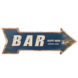 Bar metal Sign